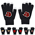 Miniatyrbilde 1 av 2: Anime Naruto utskrift Barn Gutter Jenter Strikkede Finger Termiske Hansker Vinter Varme Touch Screen Votter Gaver C