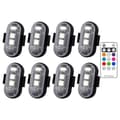 8 Färger LED Stroboskop Flygplansljus 8 st 8Pcs
