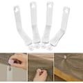 Miniatyrbillede 2 af 5: Generisk 4-stykke sengetøjsholder Fastener Sheet Grippers, Whitewhite