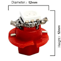 Pikkukuva 4 / 5: 10 kpl T5 B8.5d 5050 1 Led 12v Auto Instrument Light Auto Keskikonsoli Vaihtolamppu A/c Paneelit Lamppu Auton sisustustarvikkeet|koristelamppu| Red