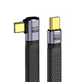 Pikkukuva 3 / 5: UC-002-0.13R 13cm Oikealle kulmaan taivutettu 240W Type-C uros-uros USB4 40Gbps 100W 8K litteä FPC-datakaapeli