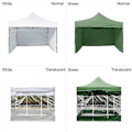 Pikkukuva 2 / 3: Puutarha Heavy Duty Oxford Gazebo -juhlateltta hääkatos Taitettava vedenpitävä ulkokatosteltta White