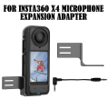 Miniatyrbild 3 av 5: För Insta360 X4 Kamera Acces Mikrofon Metall Expansionsfäste Hållare+Kabel