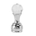 Miniatyrbillede 4 af 5: 5 stk krystal dekorative væg kroge Håndklæde messing bøjler Robe Badeværelsestilbehør Chrome