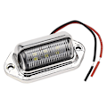 Pikkukuva 1 / 5: 12-24v 6 Led rekisterikilpi kevyt venekansi kävelytie askellamppu Rv perävaunu