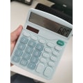 Miniatyrbillede 4 af 4: Lommeregner, 12-bit solcellebatteri Dual Power Standardfunktion elektronisk lommeregner med stort LCD-display Kontorberegner Pink
