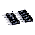 Miniatyrbillede 3 af 3: 10 stk. 775 Cpu køleplade monteringsstift plast trykskrue køleventilator monteringsklips