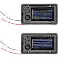 Miniatyrbilde 1 av 5: 2 stk. Batteriboks, Solcellelykt Reservedeler Topp for Utendørs Hengende Lykter Beholder As shown