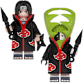 Pikkukuva 2 / 2: 8 kpl Ninja- set Lasten lelut Toimintahahmo Anime Heroes Minifiguuri Syntymäpäiväjuhlalahjat Lapsille Pojat Tytöt S