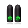 Miniatyrbilde 1 av 4: Svettetett For Mobile Gaming Finger Barnesenger Tommelarmhanske Luminous For Pubg Finger