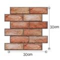Miniatyrbilde 2 av 5: 3d Tile Murstein Vegg Sticker Selvklebende Hjem Kjøkken Skum Panel Veggdekorasjon 10PCS