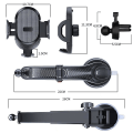 Miniatyrbillede 5 af 5: Universal Sucker Car Phone Holder Mount Stand 360 Windscreen Car Dashboard Mobil Cell Support Til 4,0 6 Tommer Smartphones| | A-01