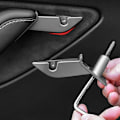 Miniatyrbilde 3 av 5: Dørmontert koppholder for Tesla Model 3 Model Y Drikkekaffeflaskestativ Coaster Vanntett interiørtilbehør - Drikkeholdere White - right