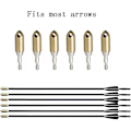 Miniatyrbilde 3 av 5: Whistling Broadhead Point Pilhoder F Skru inn tips Points Tips Kobberpilspisser For bueskyting Bue Målskyting Øver-yvan