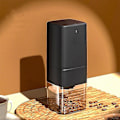 Miniatyrbillede 1 af 5: Koonan Portable Usb Genopladelig Kaffekværn Peberkværn Sort