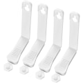 Miniatyrbillede 1 af 5: Generisk 4-stykke sengetøjsholder Fastener Sheet Grippers, Whitewhite