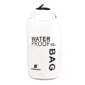 Miniatyrbilde 1 av 5: Vanntett tørrpose 2l 5l 10l 15l Pvc-ryggsekk Flytende Båtliv Rafting Kajakkpadling Camping Vandring Elv Svømming Reiseveske white 2L