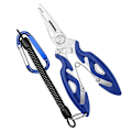 Miniatyrbillede 1 af 5: Fisketangsaks Ny multifunktionsfiskeværktøj Tilbehør Line Lure Cutter A3 Blue Set