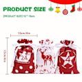 Miniatyrbillede 11 af 11: 24ST Jul Adventskalender Gaveposer Trækpose Party D blue 24pcs