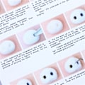 Miniatyrbild 5 av 9: Söt kattmönster Handgjorda DIY Poke Wool Filts Material Produktionspaket