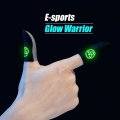 Miniatyrbilde 2 av 4: Svettetett For Mobile Gaming Finger Barnesenger Tommelarmhanske Luminous For Pubg Finger