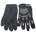 Miniatyrbilde 4 av 5: Helfinger Sykkelhansker Bmx Mtb Sykkelridning Barn Barn Hansker Gutter Jenter Black