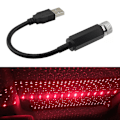 Pikkukuva 1 / 5: Led-auton katto tähtikirkas ilmapiiri valo USB toimiva projektorilamppu auton kattoon sisustussisustus valon autojen koristeluun tarvikkeet| | Red 05