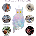Pikkukuva 4 / 5: Kyyhkynen karkotin, 2 kappaletta heijastava pöllö, Anti Pigeon Owl, Bird Repeller, Reflec