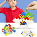 Miniatyrbillede 3 af 5: 48 stk Tetra Tower Balance Stacking Blocks Spil, Brætspil For 2 Spillere + Familiespil, Fester Byggeklodser Legetøj ,100% Nyt