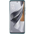 Miniatyrbillede 2 af 5: Til Oppo Reno10 5G gummibelagt TPU-telefontaske Candy Color Fiberforing Anti-drop cover Army Green