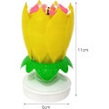 Pikkukuva 4 / 4: Lotus Kynttilä LED Juhla sähkö Lotus Kynttilät Visual Effect Kiinteä Parafiini Unique Creative Red 1 kpl
