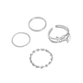 Miniatyrbillede 1 af 2: Super fe sommerfugl firedelt ring dame ins personlighed pegefingerring netberømthed kold stil niche design ring