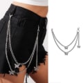 Miniatyrbillede 2 af 5: Hip Hop buksekæder Punkbukser Chain Biker Heavy Thick Wallet Chain Til piger