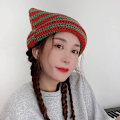 Pikkukuva 5 / 5: Virkatut hatut naisille Kissa Korva Pipo Vintage Pipo Naisten Fox Hat Grunge Asusteet Slouchy Pipot y2k Asusteet
