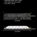 Miniatyrbilde 4 av 5: 6/12led Strobe Varsellys Billig Strobe Grille Blinkende Lightbar Lastebil Bil Beacon Lamp Amber Trafikklys 12v 24v Billys - Varsellys Assem 6LED Blue