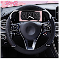 Miniatyrbild 1 av 5: Söt Tecknad Katt Öron Cover För Kvinnor Universal Bil-styling Rattskydd Autodekoration Tillbehör - Rattskydd black