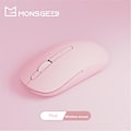 Miniatyrbild 3 av 5: Monsgeek D1 trådlös mus Bluetooth 2.4g tvåläges 1000dpi tyst mus set Office Bärbar mus för Windows Mac Present White Mouse