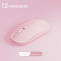 Miniatyrbillede 2 af 5: Monsgeek D1 trådløs mus Bluetooth 2.4g To-tilstand 1000dpi Silent Mouse Tastatursæt Office Bærbar mus til Windows Mac Gave Black Mouse