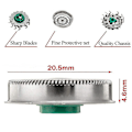 Miniatyrbillede 3 af 5: Elektrisk mesh holdbart barberbladshoveddele, der er kompatible med Braun 10b/20b-model