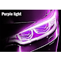 Miniatyrbilde 1 av 5: Led Fleksibel Bil Kjørelys Drl Vanntett Hovedlys Blinklys 30cm 45cm 60cm Autodekorasjon Tilbehør 2stk| | Purple 45cm