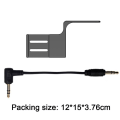 Miniatyrbild 5 av 5: För Insta360 X4 Kamera Acces Mikrofon Metall Expansionsfäste Hållare+Kabel