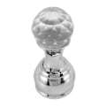 Miniatyrbillede 5 af 5: 5 stk krystal dekorative væg kroge Håndklæde messing bøjler Robe Badeværelsestilbehør Chrome