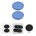 Miniatyrbillede 2 af 5: Dekorativ 2 stk Innovativ Fleksibel Anti Deform Cup Coaster Måtte Slidbestandig Bil Cup Måtte Praktisk Til Auto| | Red