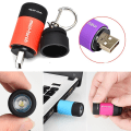 Miniatyrbillede 5 af 5: USB Genopladelig Mini Nøglering Lomme Lommelygte Led Bærbar Udendørs Lommelygte Lampe Vandtæt Lommelygte Lommelygte Nøgleringe| | Red