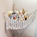 Miniatyrbillede 1 af 5: Legetøjshængekøje Opbevaring Net Organizer Til Teddys Med Lys