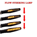 Miniatyrbillede 3 af 4: 2 stk Led Motorcykel Blinklys Lys 12smd Hale Blinker Flydende Vand Blinker Ip68 Vandtæt Motorcykel Blinklys| |