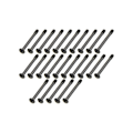 Pikkukuva 1 / 5: 25kpl 6 -32x30mm pidennetty pyöreäpäinen kiinnitysruuvi PC- case Näytönohjaimen jäähdytin Jäähdytin Vesijäähdytys Black