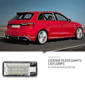 Miniatyrbillede 2 af 5: Bil LED Nummerpladelys Lampe Hvid Kompatibel - A3 S3 8p A4 B6 B7 A5 A6 4f Q7 A8 S8 C6