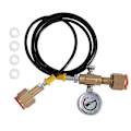 Miniatyrbillede 1 af 5: Argon Co2 Refill Station Ladeadapter til små svejsetanke, m/ 1,5 meter blød slange 250bar Black