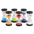 6-pack Sandglas Sand Timer Set, Färgglada Timglas för Hem & Kök